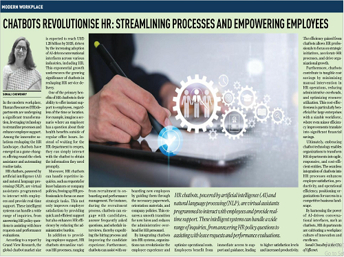 Modern workplace chatbots revolutionise HR